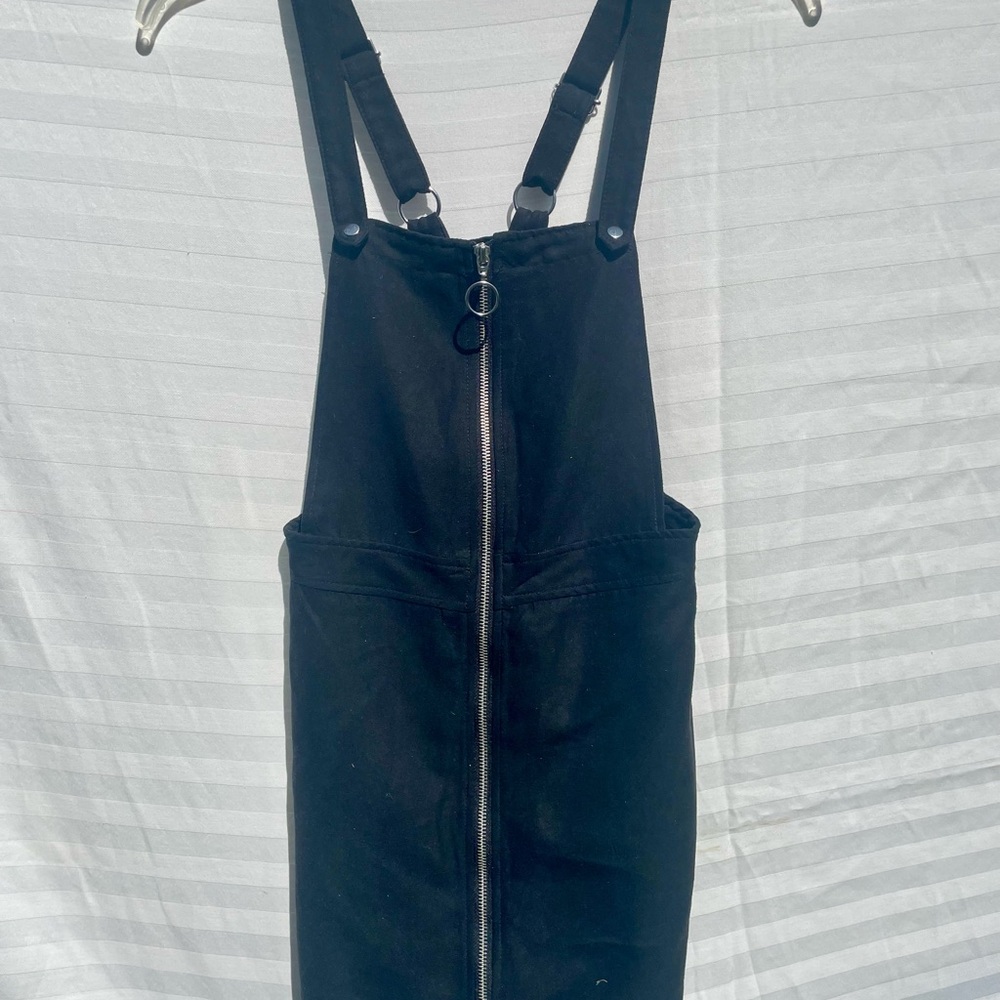 Divided Black Mini Dress